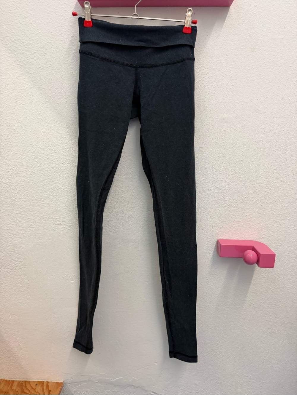 Lululemon fold over leggings, navy heather